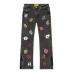 Godspeed Allover Logo Embroidered Denim Jeans - Image 2