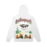 GODSPEED Cowboy Skull Graphic Hoodie – White - Image 2