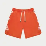 Orange Streetwear Shorts – Oversized Drawstring Casual Summer Sweat Shorts - Image 2