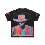 Godspeed Cowboy Skull T-Shirt – Washed Black