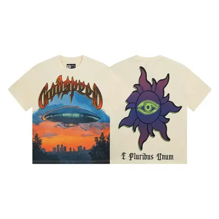 Godspeed UFO Sunset Graphic T-Shirt – Cream