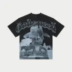 Godspeed Skull Western Graphic T-Shirt - Image 3