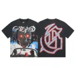 Godspeed Neon Skull Drive T-Shirt – Vintage Black - Image 2