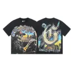 Godspeed Skeleton Driver Vintage T-Shirt – Washed Black