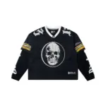 Godspeed Skull Mesh Layered Long Sleeve Jersey – Black 17 Edition - Image 2
