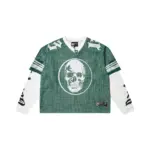 Godspeed Skull Mesh Layered Long Sleeve Jersey – Green 17 Edition - Image 2