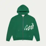 Godspeed Gothic Zip Hoodie & Sweatpants Set – Forest Green - Image 3