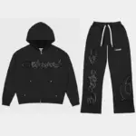 Godspeed Gothic Zip Hoodie & Sweatpants Set – Black