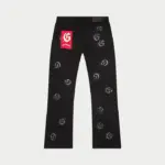 Godspeed Monochrome Logo Embroidered Black Denim Jeans